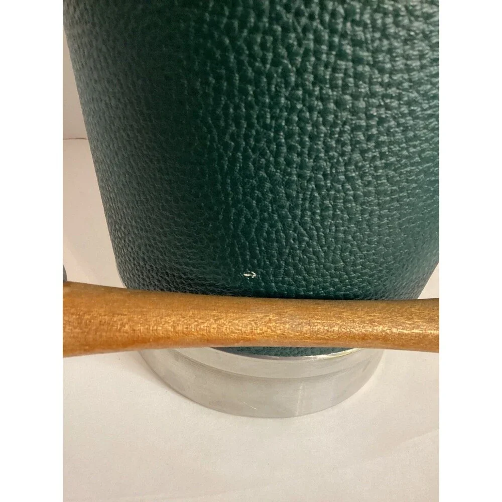 Vintage Cavalier Moderne National Silver Company, Italy Ice Bucket Green